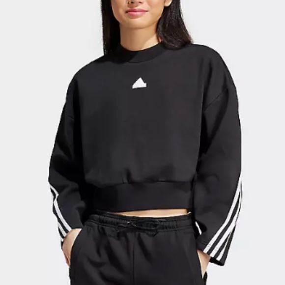 Cropped Adidas Sweatshirt (Sz. M) - Picture 1 of 6